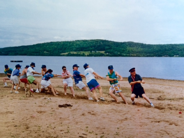 Family playing